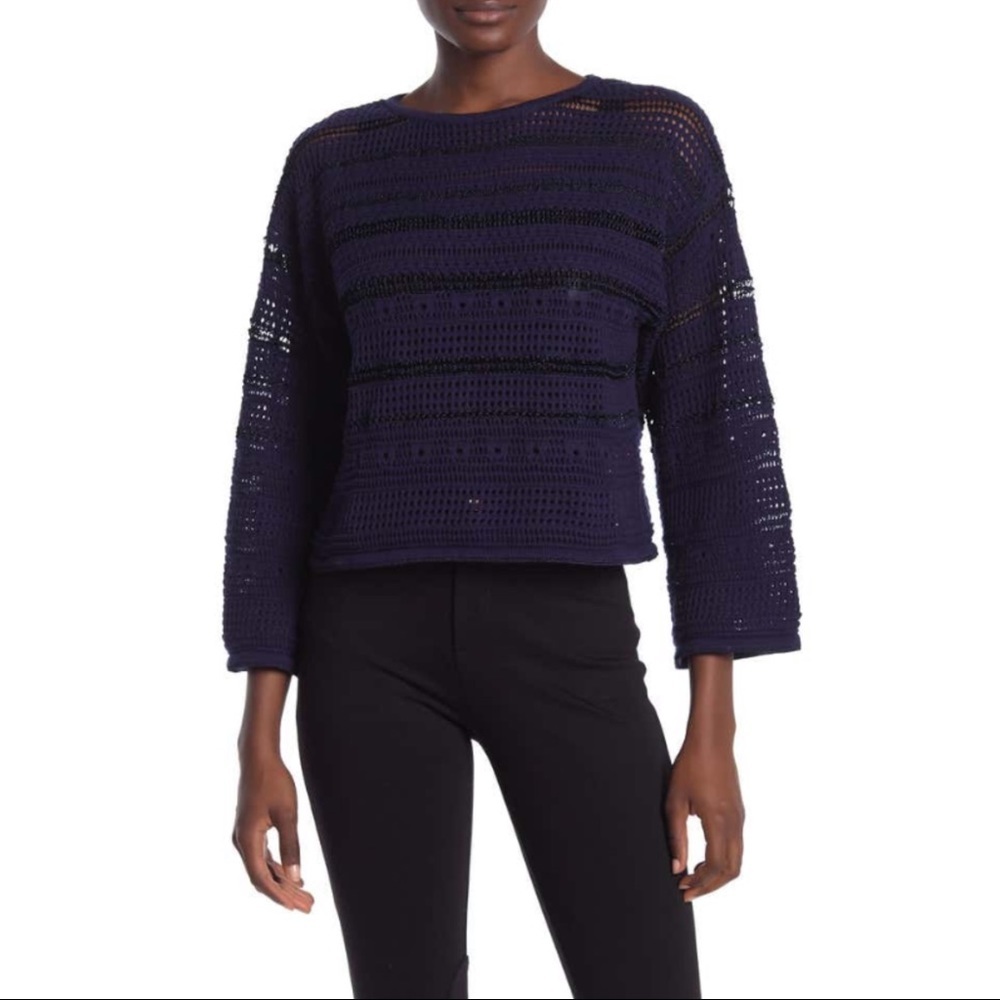 Stitch fix Brand Cotton Emporium Boat Neck Sweater Blue